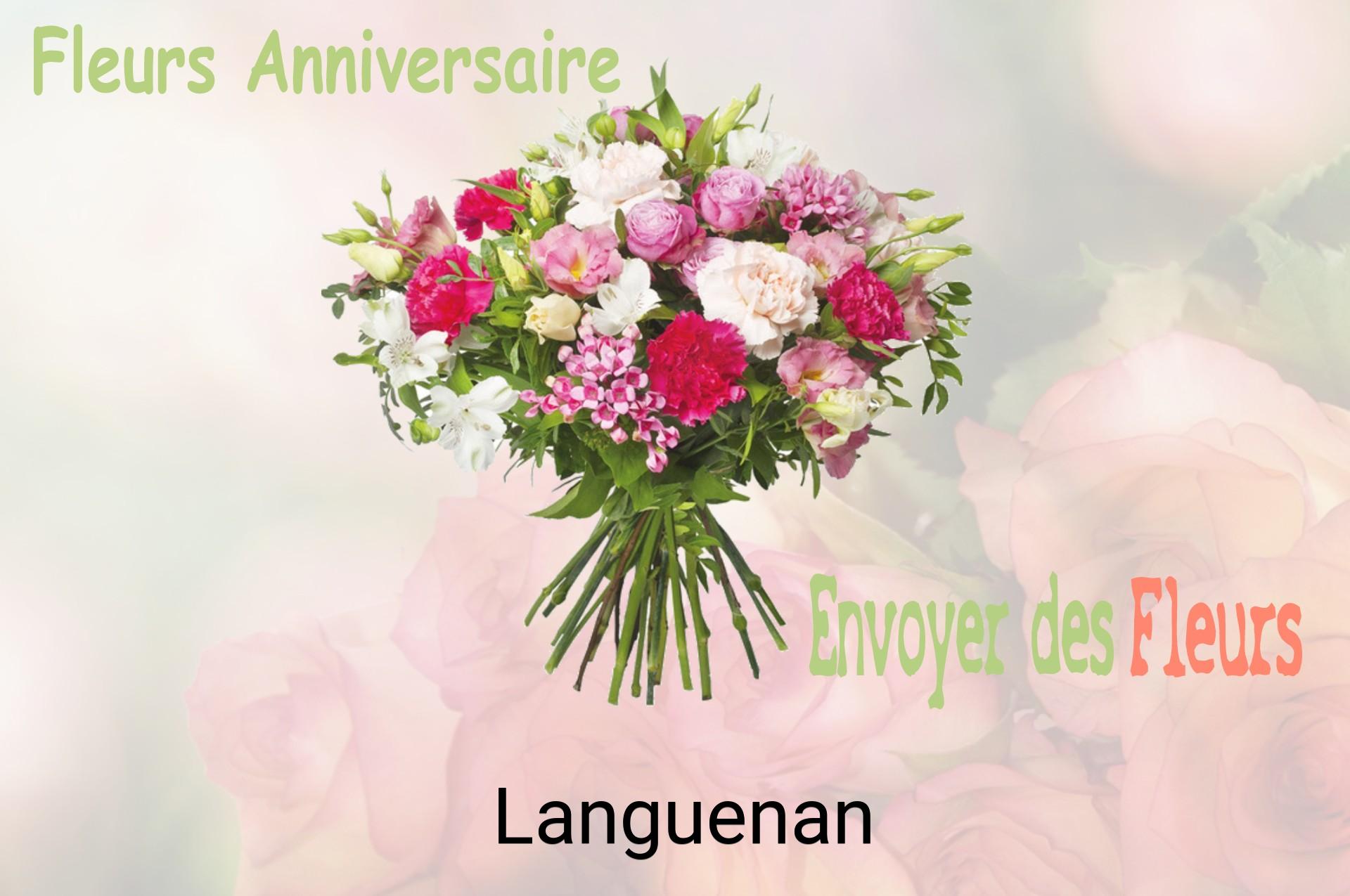 Bouquet de fleurs d’anniversaire livré à Languenan