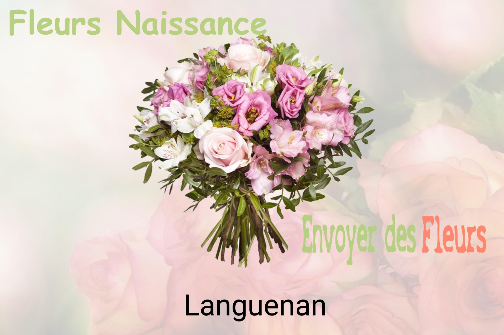 Bouquet de fleurs de naissance livré à Languenan